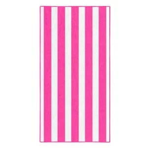 Prosop din Microfibre Dungi Fucsia pentru Plaja 75x150cm
