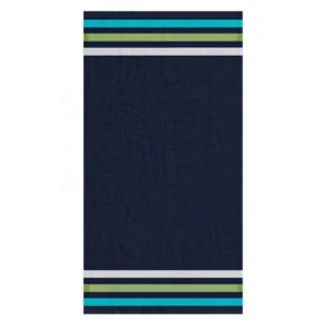 Prosop Albastru cu 3 Dungi pentru Plaja 140x70cm
