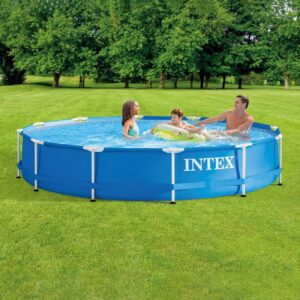 Piscina cu Cadru Metalic Prism Ø3.66x0.76m cu Filtru - Intex